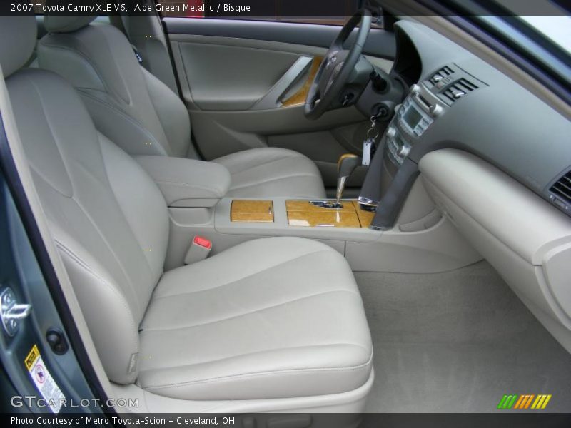 Aloe Green Metallic / Bisque 2007 Toyota Camry XLE V6