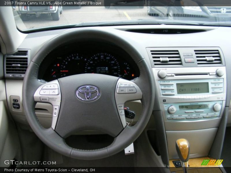 Aloe Green Metallic / Bisque 2007 Toyota Camry XLE V6