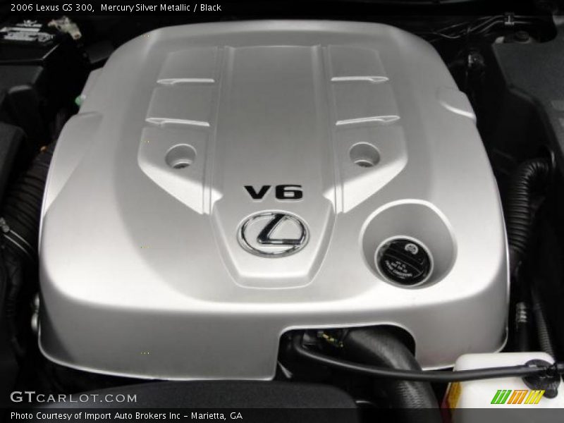 Mercury Silver Metallic / Black 2006 Lexus GS 300
