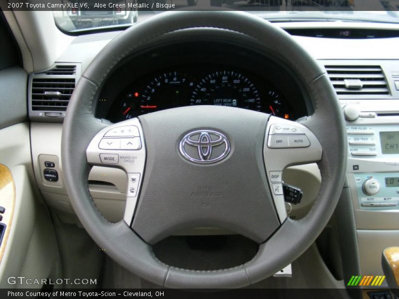 Aloe Green Metallic / Bisque 2007 Toyota Camry XLE V6