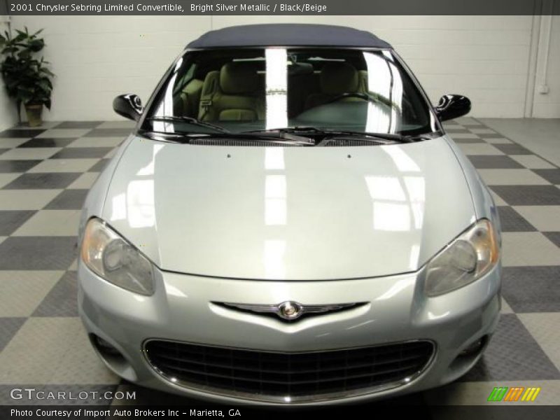 Bright Silver Metallic / Black/Beige 2001 Chrysler Sebring Limited Convertible