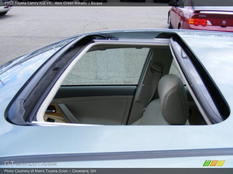 Aloe Green Metallic / Bisque 2007 Toyota Camry XLE V6