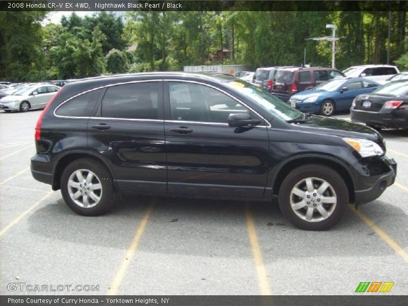 Nighthawk Black Pearl / Black 2008 Honda CR-V EX 4WD