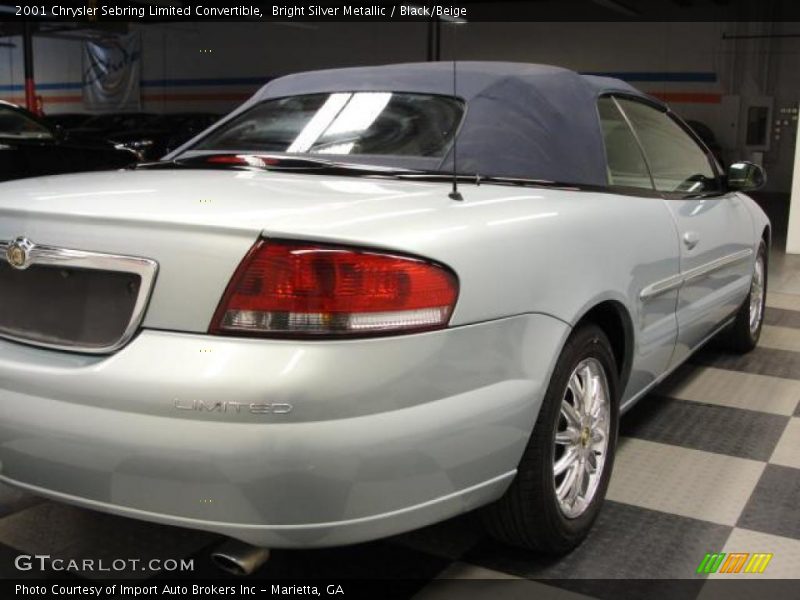 Bright Silver Metallic / Black/Beige 2001 Chrysler Sebring Limited Convertible