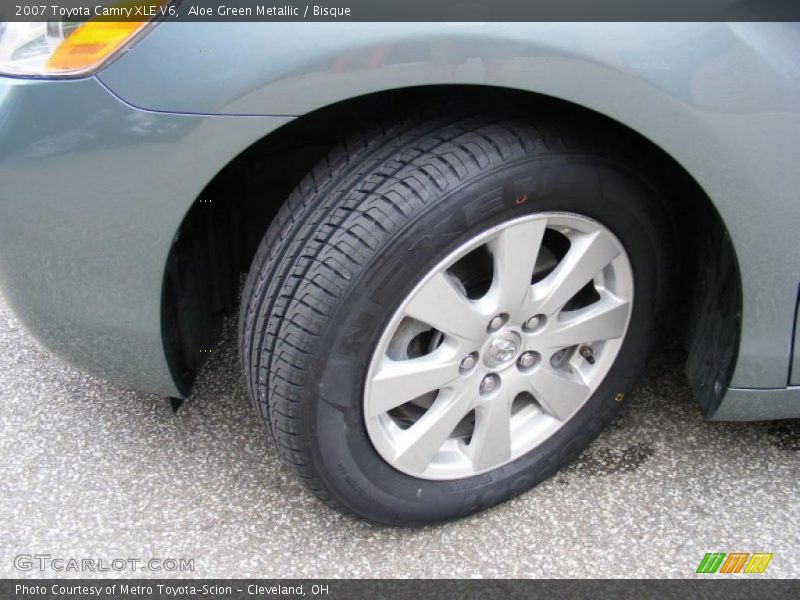 Aloe Green Metallic / Bisque 2007 Toyota Camry XLE V6