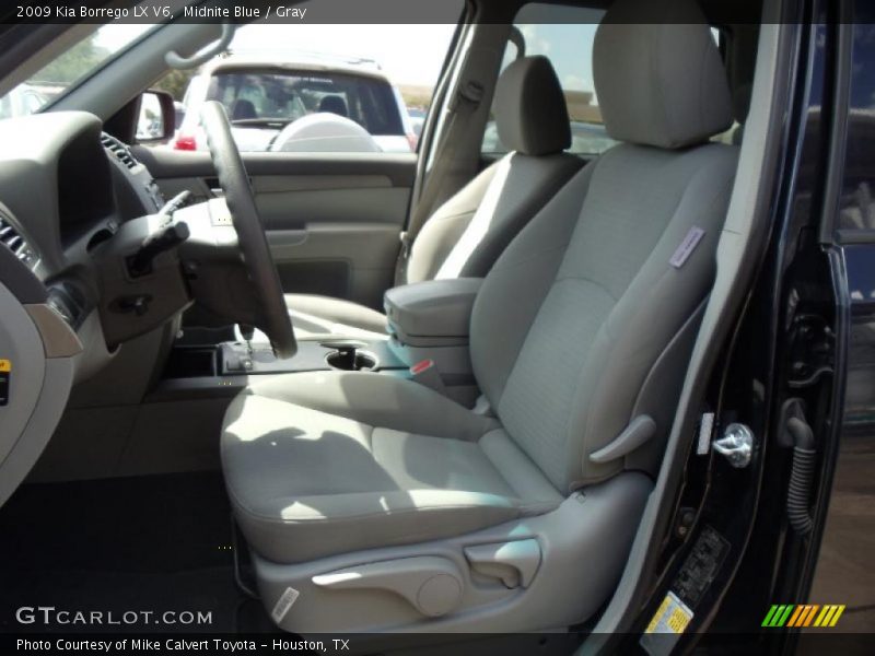 Midnite Blue / Gray 2009 Kia Borrego LX V6