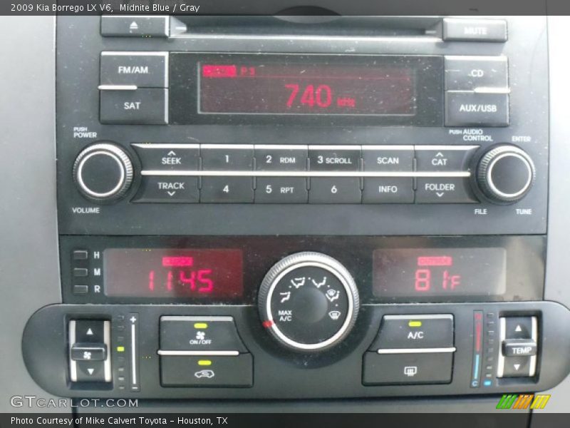 Midnite Blue / Gray 2009 Kia Borrego LX V6