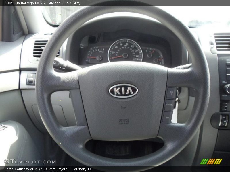 Midnite Blue / Gray 2009 Kia Borrego LX V6