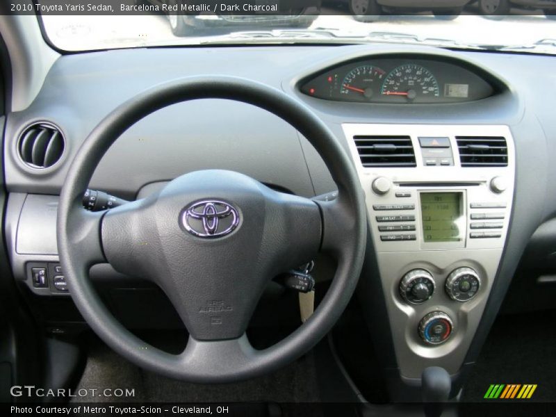 Barcelona Red Metallic / Dark Charcoal 2010 Toyota Yaris Sedan