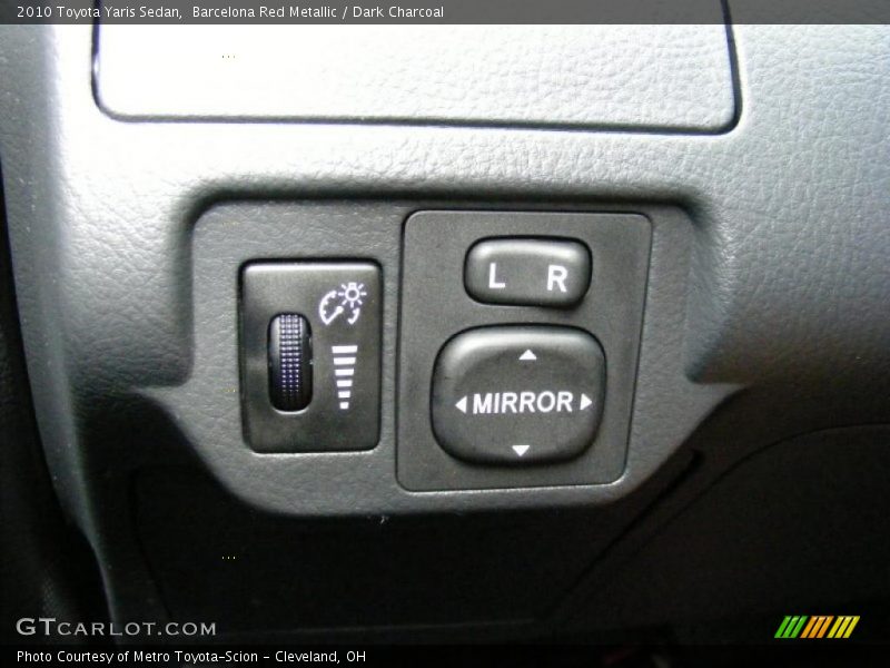 Barcelona Red Metallic / Dark Charcoal 2010 Toyota Yaris Sedan
