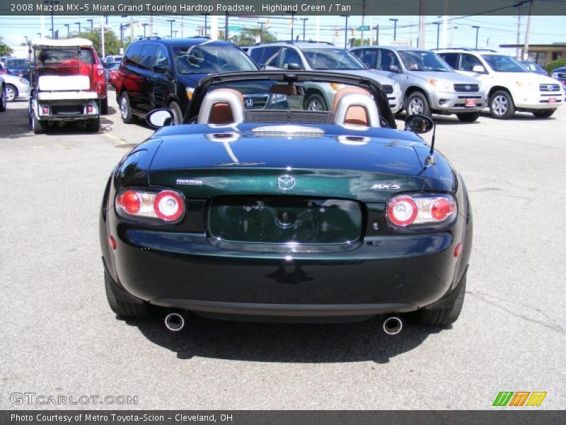 Highland Green / Tan 2008 Mazda MX-5 Miata Grand Touring Hardtop Roadster