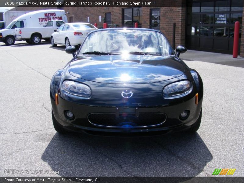 Highland Green / Tan 2008 Mazda MX-5 Miata Grand Touring Hardtop Roadster