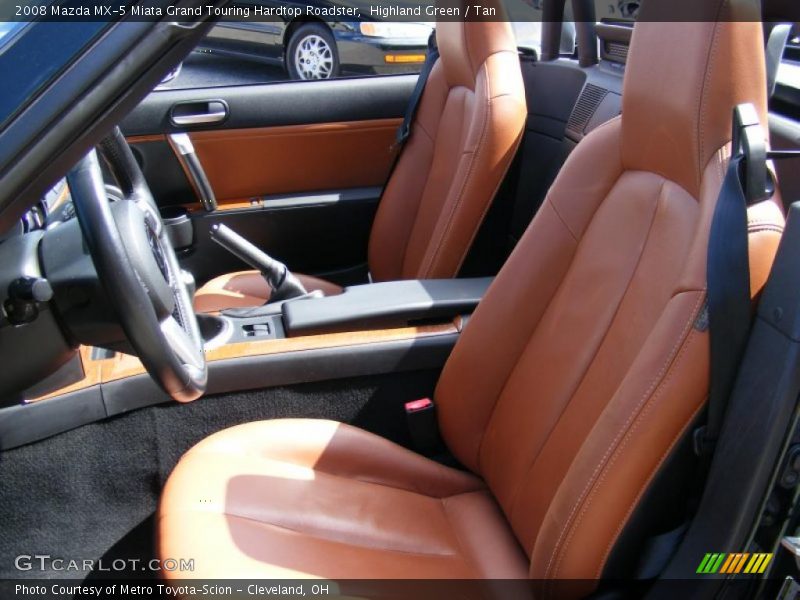 Highland Green / Tan 2008 Mazda MX-5 Miata Grand Touring Hardtop Roadster