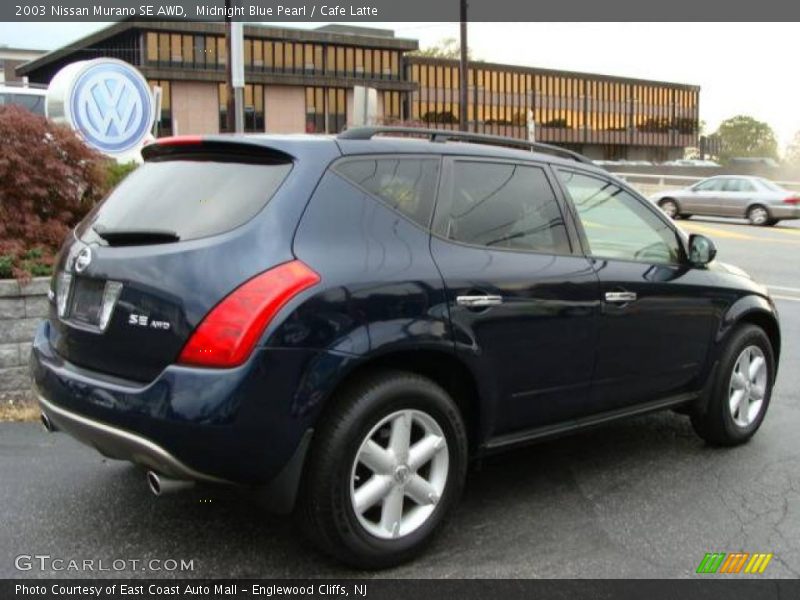 Midnight Blue Pearl / Cafe Latte 2003 Nissan Murano SE AWD