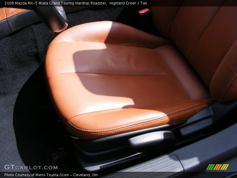 Highland Green / Tan 2008 Mazda MX-5 Miata Grand Touring Hardtop Roadster