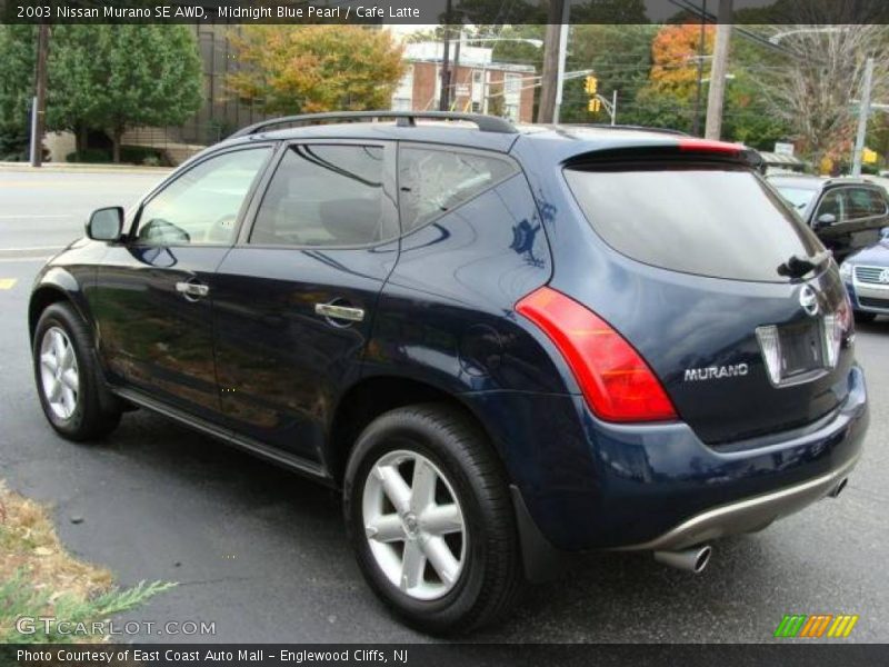 Midnight Blue Pearl / Cafe Latte 2003 Nissan Murano SE AWD