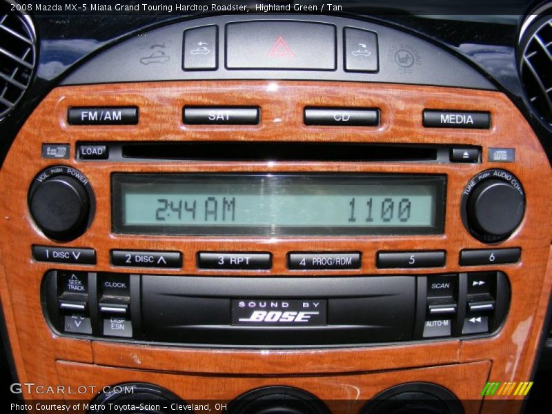 Highland Green / Tan 2008 Mazda MX-5 Miata Grand Touring Hardtop Roadster