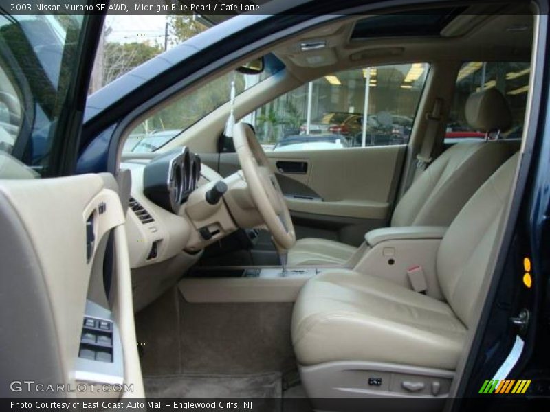 Midnight Blue Pearl / Cafe Latte 2003 Nissan Murano SE AWD