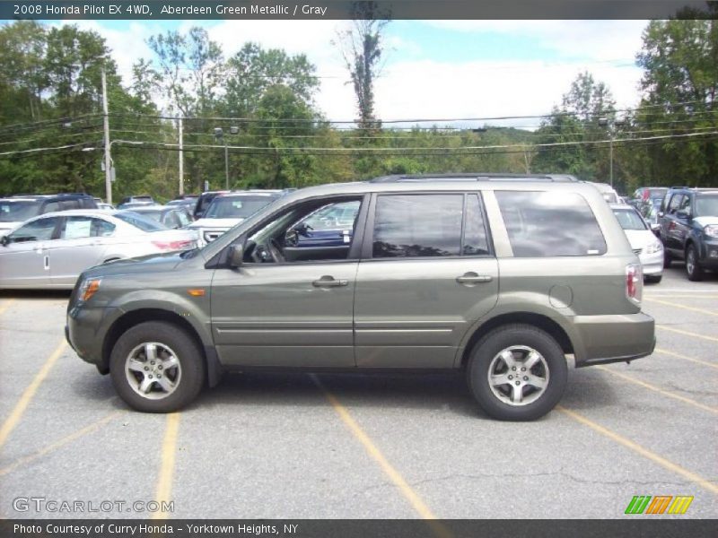 Aberdeen Green Metallic / Gray 2008 Honda Pilot EX 4WD