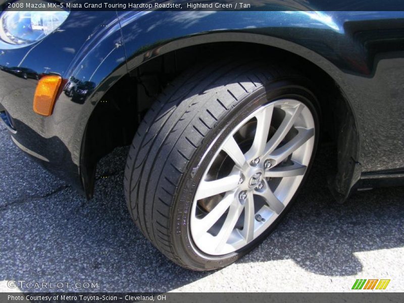 Highland Green / Tan 2008 Mazda MX-5 Miata Grand Touring Hardtop Roadster