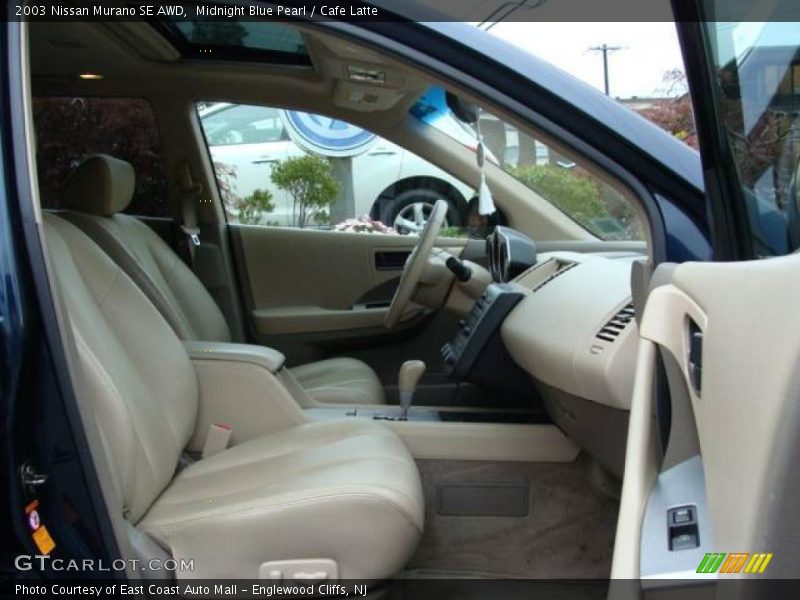 Midnight Blue Pearl / Cafe Latte 2003 Nissan Murano SE AWD