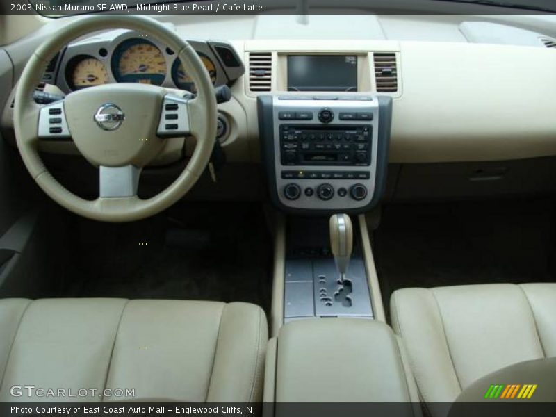 Midnight Blue Pearl / Cafe Latte 2003 Nissan Murano SE AWD