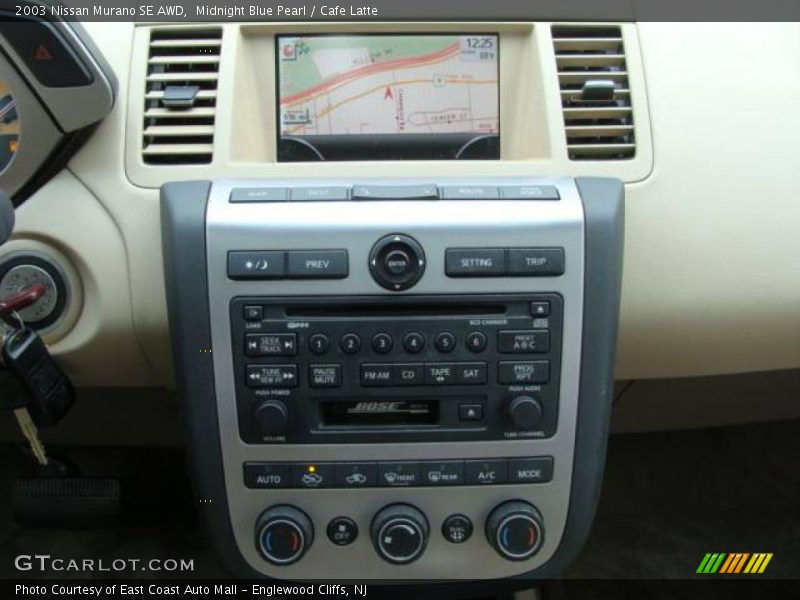 Midnight Blue Pearl / Cafe Latte 2003 Nissan Murano SE AWD