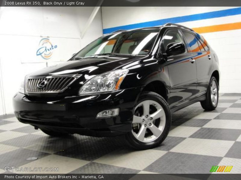 Black Onyx / Light Gray 2008 Lexus RX 350