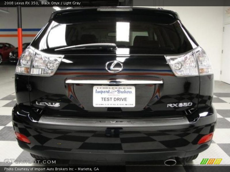 Black Onyx / Light Gray 2008 Lexus RX 350