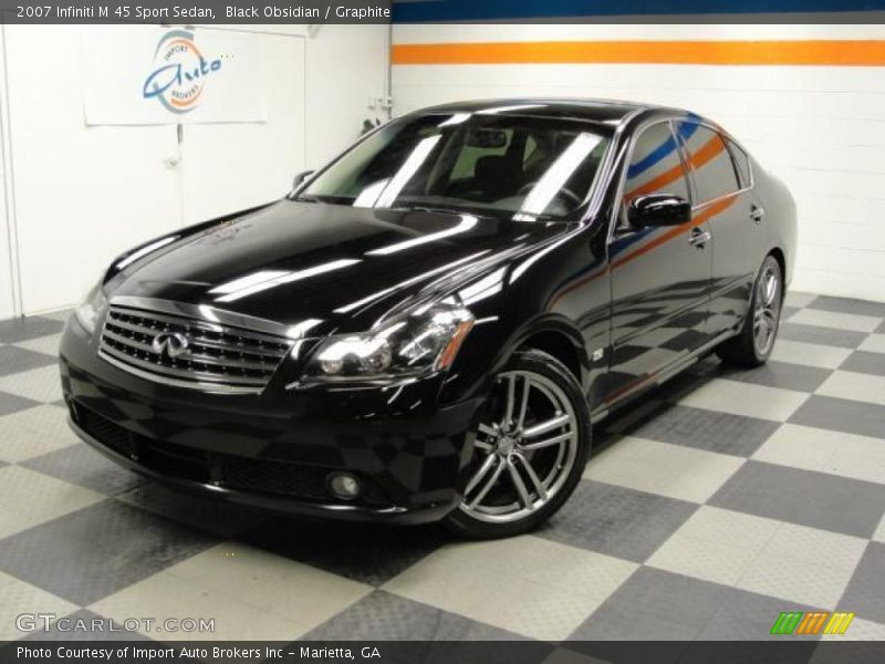 Black Obsidian / Graphite 2007 Infiniti M 45 Sport Sedan
