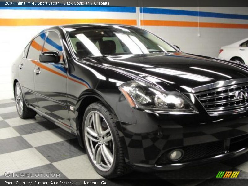 Black Obsidian / Graphite 2007 Infiniti M 45 Sport Sedan