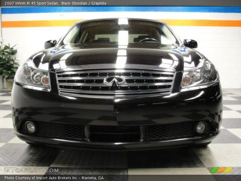 Black Obsidian / Graphite 2007 Infiniti M 45 Sport Sedan