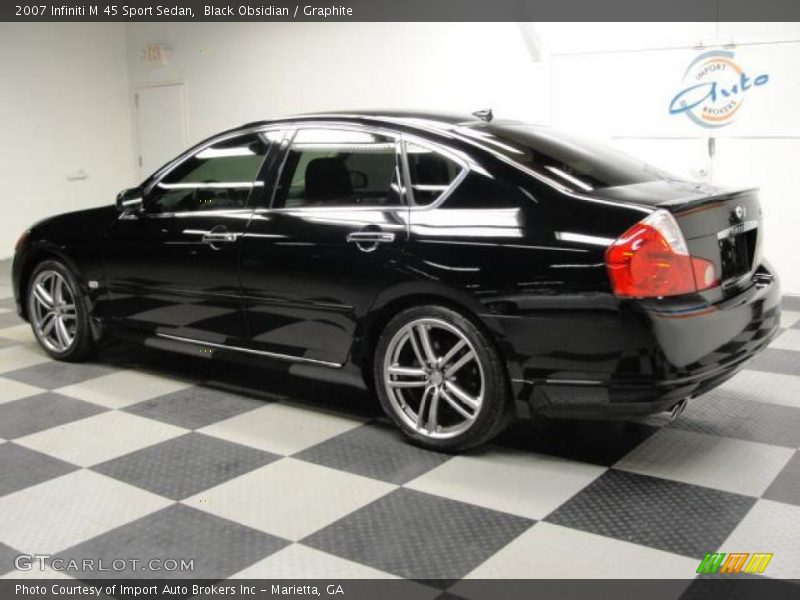 Black Obsidian / Graphite 2007 Infiniti M 45 Sport Sedan