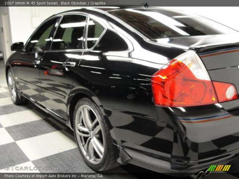 Black Obsidian / Graphite 2007 Infiniti M 45 Sport Sedan