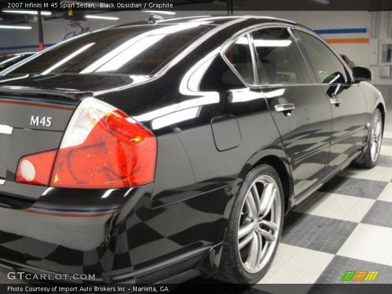 Black Obsidian / Graphite 2007 Infiniti M 45 Sport Sedan