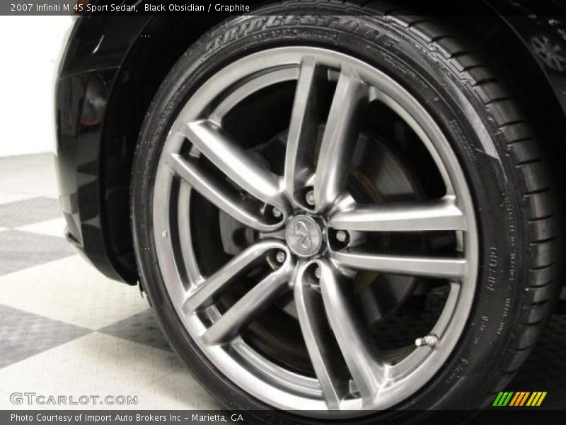 Black Obsidian / Graphite 2007 Infiniti M 45 Sport Sedan