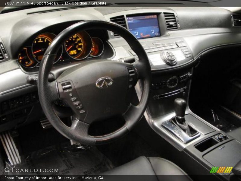 Black Obsidian / Graphite 2007 Infiniti M 45 Sport Sedan