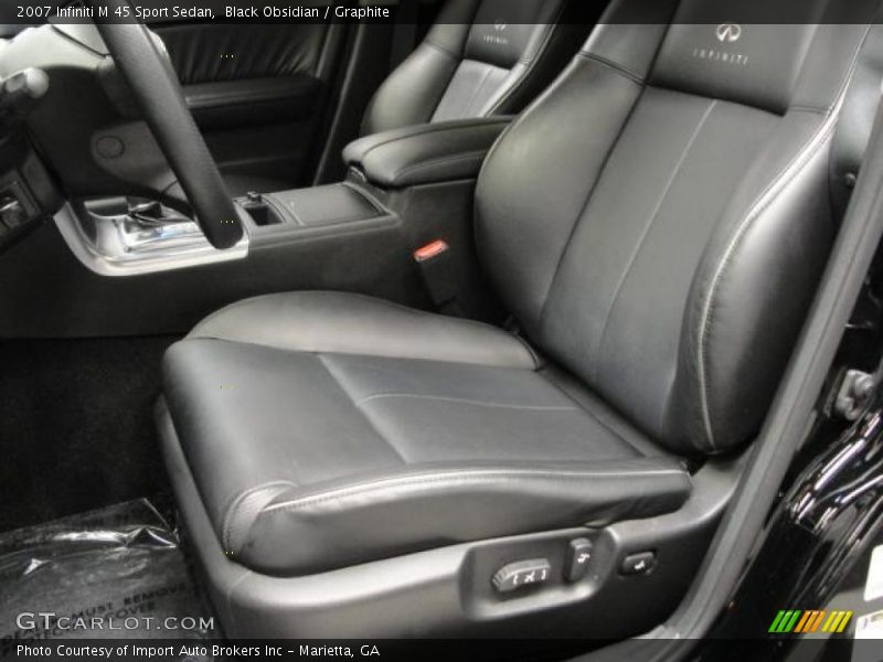 Black Obsidian / Graphite 2007 Infiniti M 45 Sport Sedan