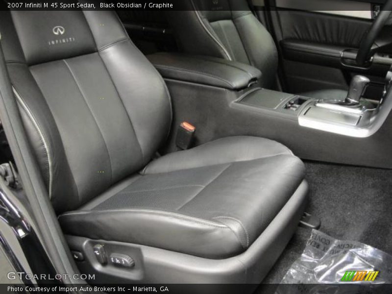 Black Obsidian / Graphite 2007 Infiniti M 45 Sport Sedan