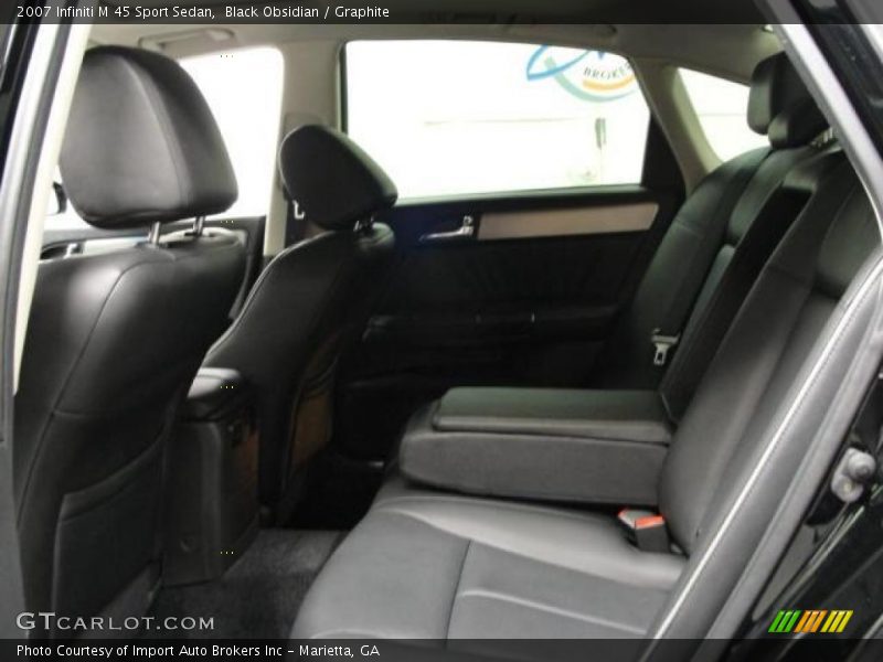 Black Obsidian / Graphite 2007 Infiniti M 45 Sport Sedan