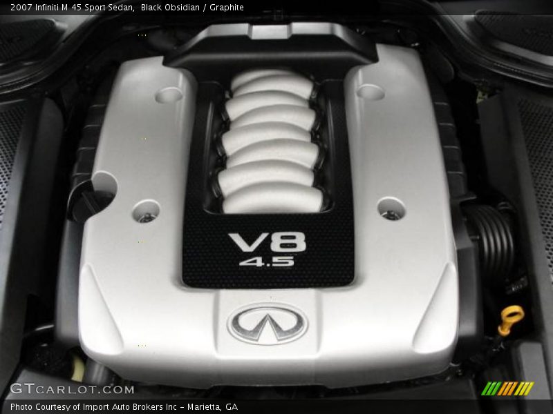 Black Obsidian / Graphite 2007 Infiniti M 45 Sport Sedan