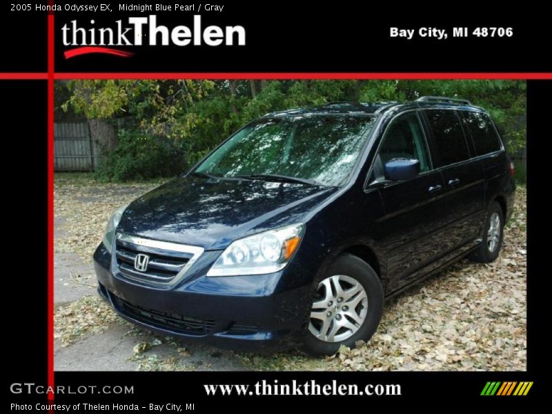 Midnight Blue Pearl / Gray 2005 Honda Odyssey EX