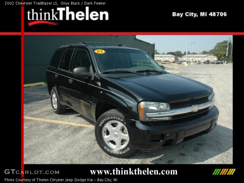 Onyx Black / Dark Pewter 2002 Chevrolet TrailBlazer LS