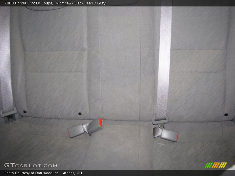 Nighthawk Black Pearl / Gray 2008 Honda Civic LX Coupe