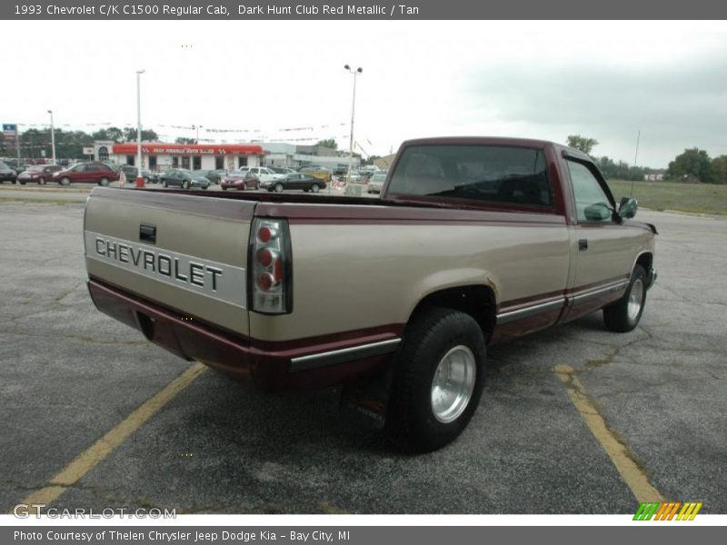 Dark Hunt Club Red Metallic / Tan 1993 Chevrolet C/K C1500 Regular Cab