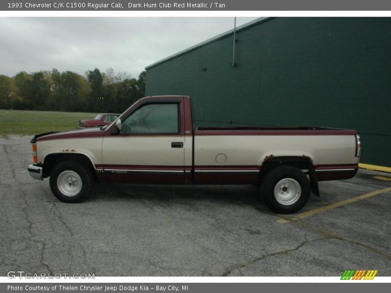 Dark Hunt Club Red Metallic / Tan 1993 Chevrolet C/K C1500 Regular Cab
