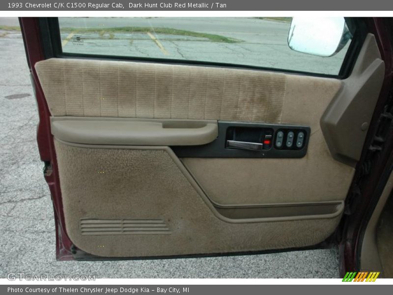 Dark Hunt Club Red Metallic / Tan 1993 Chevrolet C/K C1500 Regular Cab