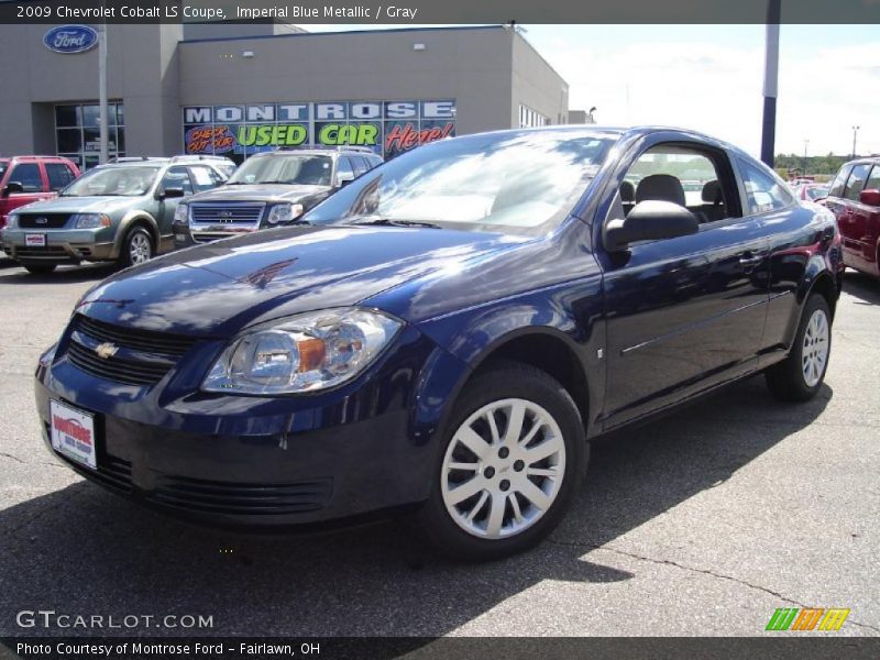 Imperial Blue Metallic / Gray 2009 Chevrolet Cobalt LS Coupe