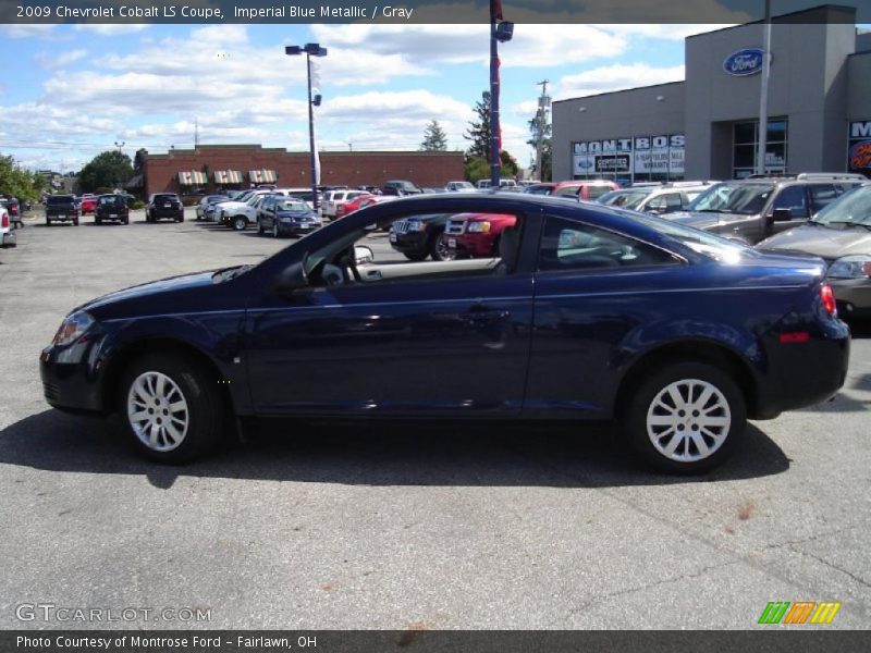 Imperial Blue Metallic / Gray 2009 Chevrolet Cobalt LS Coupe