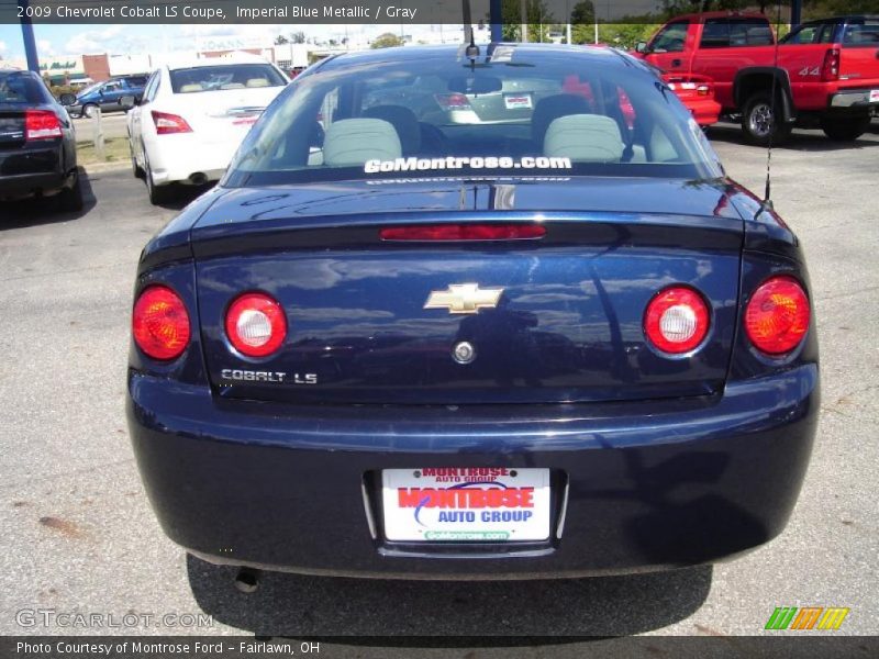 Imperial Blue Metallic / Gray 2009 Chevrolet Cobalt LS Coupe
